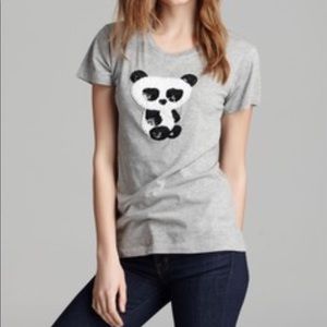 French Connection Beaded Panda Shirt - Sz XS